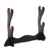 2 Tier Sword Stand Samurai Sword Display Velvet Padded Rack Wooden Sword Flute Stand Home Living Room Decoration Ornament