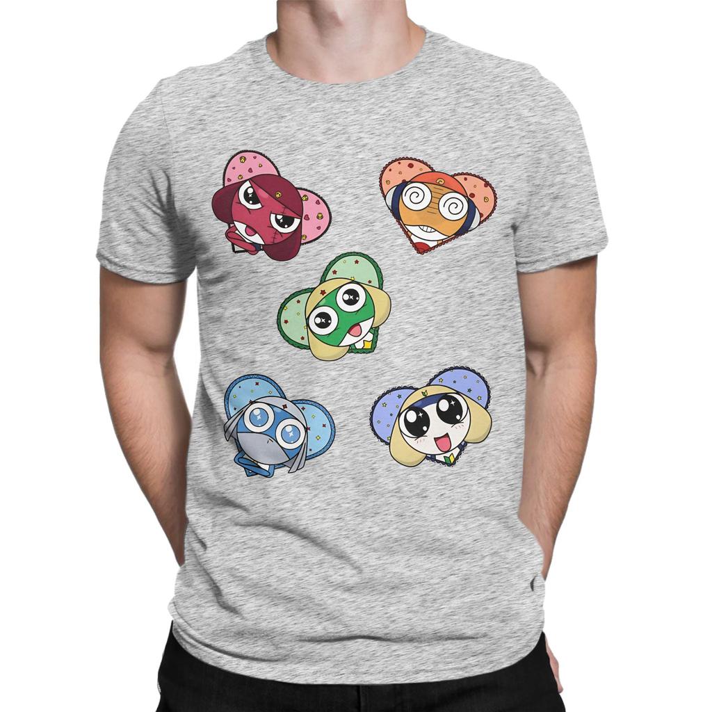 Space Sgt Frog Keroro Giroro in Love Men Women T Shirts Tee Shirt Short Sleeve TShirt Pure Cotton Graphic Printed Clothing