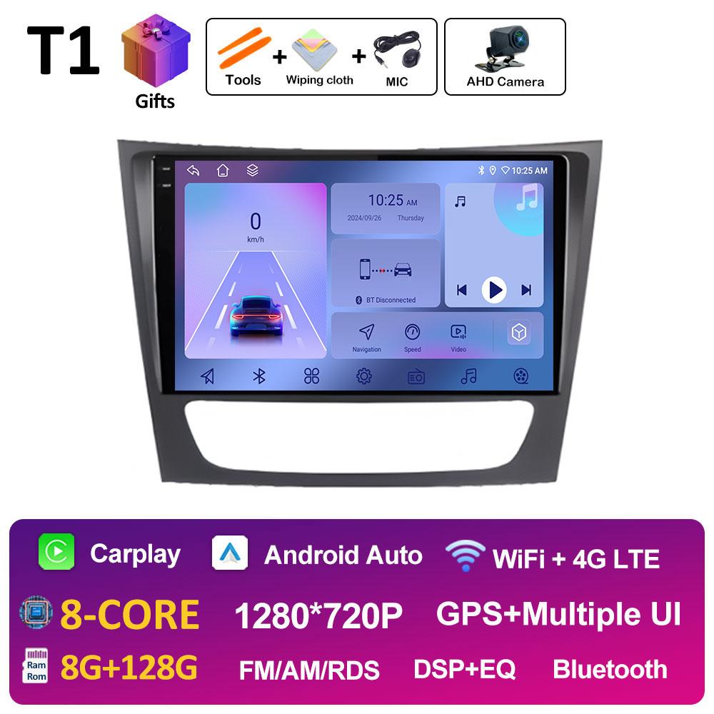 For Mercedes Benz E-class W211 2002 2003 2004 - 2008 GPS Navigation Wireless Carplay DSP Stereo Autoradio QLED IPS Screen WIFI