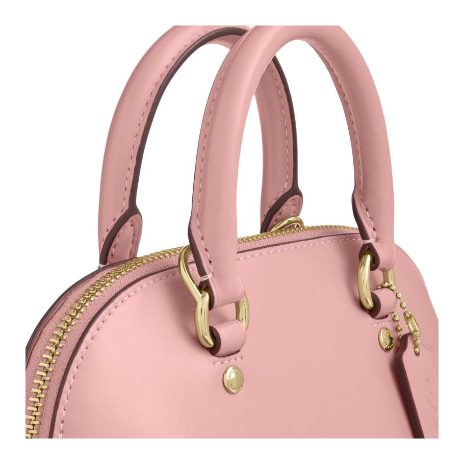 Coach Satchel Lara 22 Surround Zipper Closure Leather Shoulder Handbag Small Women Handbags Pink CEA01-IMP02