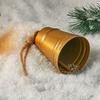 Christmas Bell Pendant Gold Vintage Cow Bell Christmas Tree Decoration
