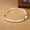 Nuovi Gioielli Retro in Argento Sterling 925 da Donna Braccialetti Apertura Stretta di Mano Creativi Braccialetti dell'Amicizia SL004