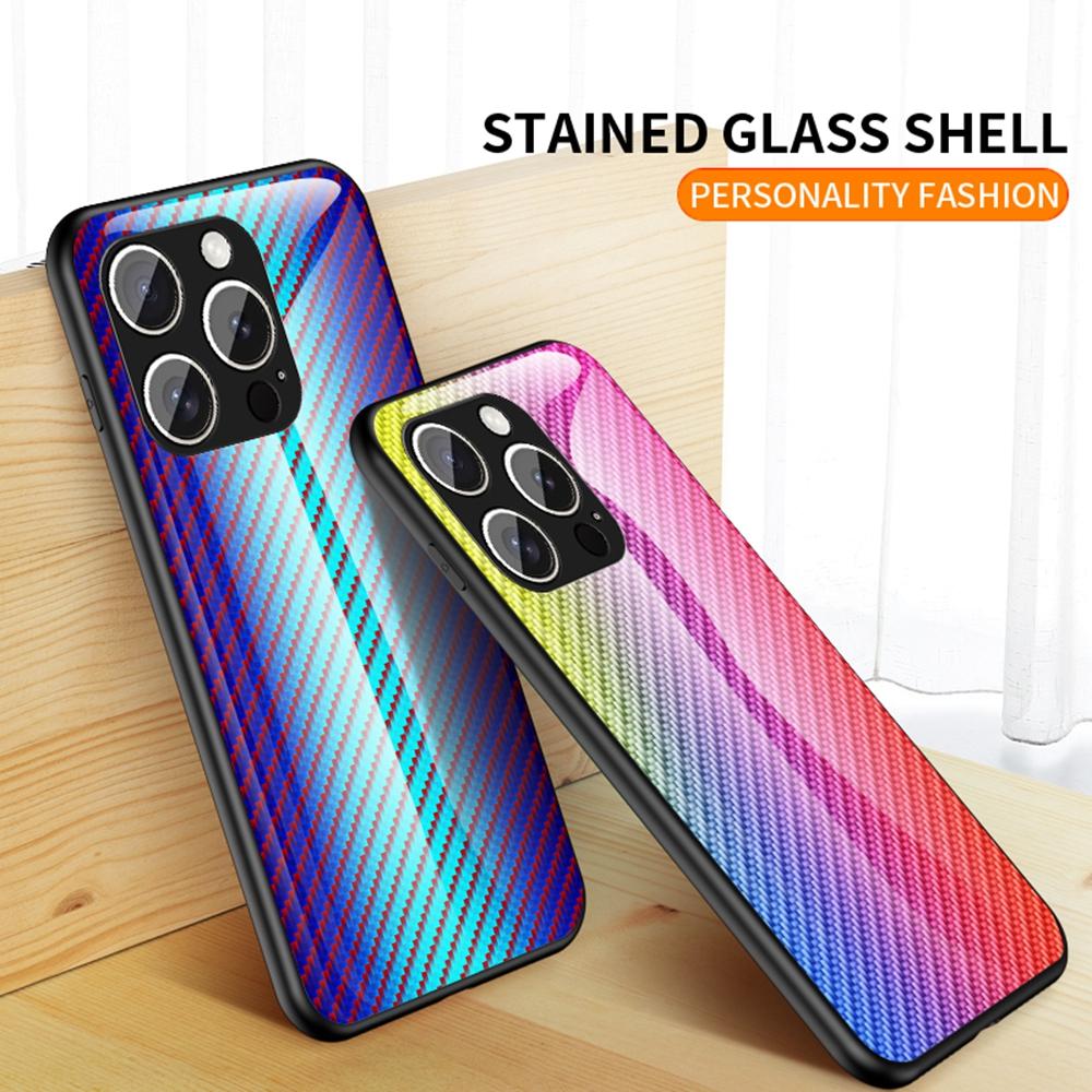 For iPhone 16 Pro Case Tempered Glass Shockproof Phone Cover