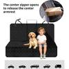 Car Seat Protector for Dogs, Double Zipper Waterproof Adjustable Strap Back Seat Pet Cover for Dogs for RV Sedan Truck Vehicle