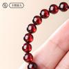 Graduation-grade garnet bracelet for women, natural burgundy purple garnet bracelet, single or multi-strand, comes with a certificate