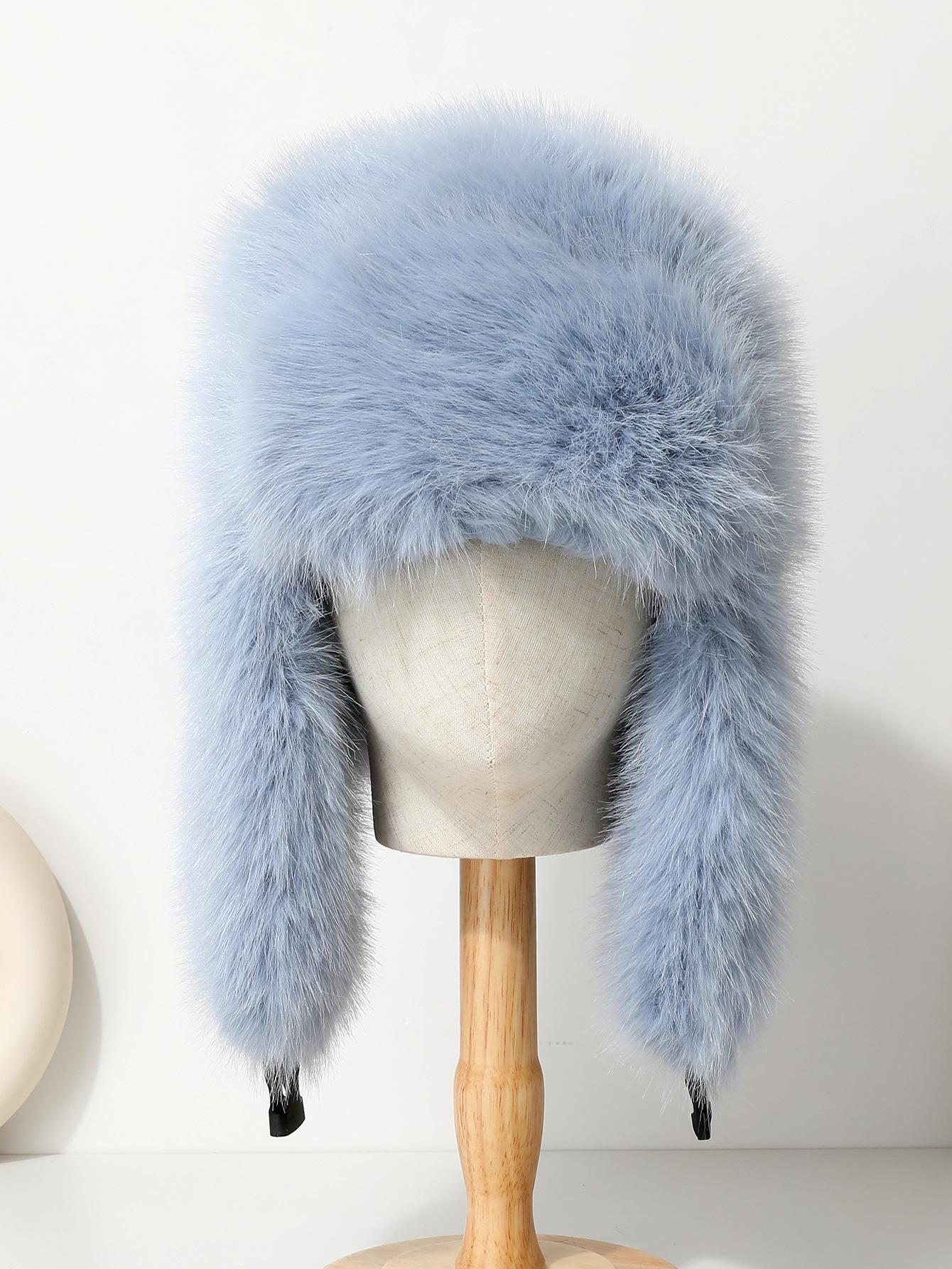 JYL TS DIY Plush Trapper Hat Men Winter Ski Warm Ear Protection Hat Faux Fur 1222Mao12655 тил оленей
