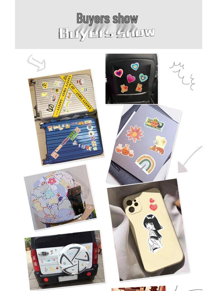 Cute Cartoon Animal Stickers (200 Sheets) for Kids: Waterproof Decorations for Journals, Planners, Cards, and Phone Cases