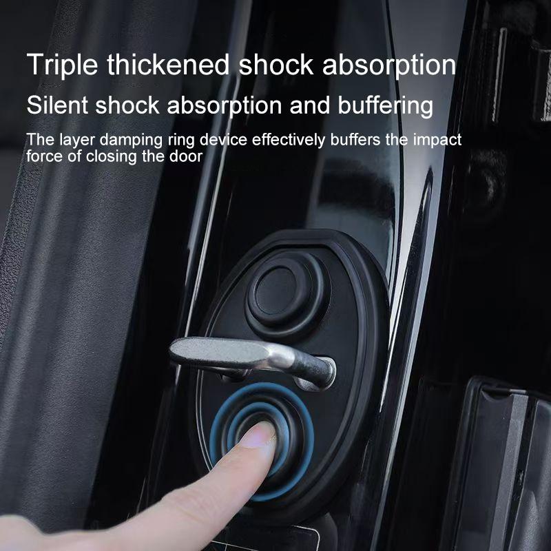 4 buc/Pachet Blocări cu Zăvor Mâner Ușă Anti Rugină Amortizor Silicon DIY Protecție Coliziune Vehicul