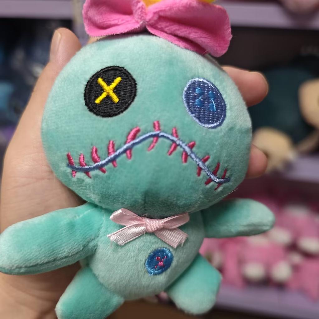 1522Cm Scrump Plush Toys Pendant Cartoon Lilo And Stitch Plush Toys Soft Stuffed Kawaii Green Doll Xmas Gift For Boys