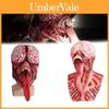 Bw Gy-a019 Langtong Monster Latex Kaal Tiran Hoofddeksel Halloween Horror Masker