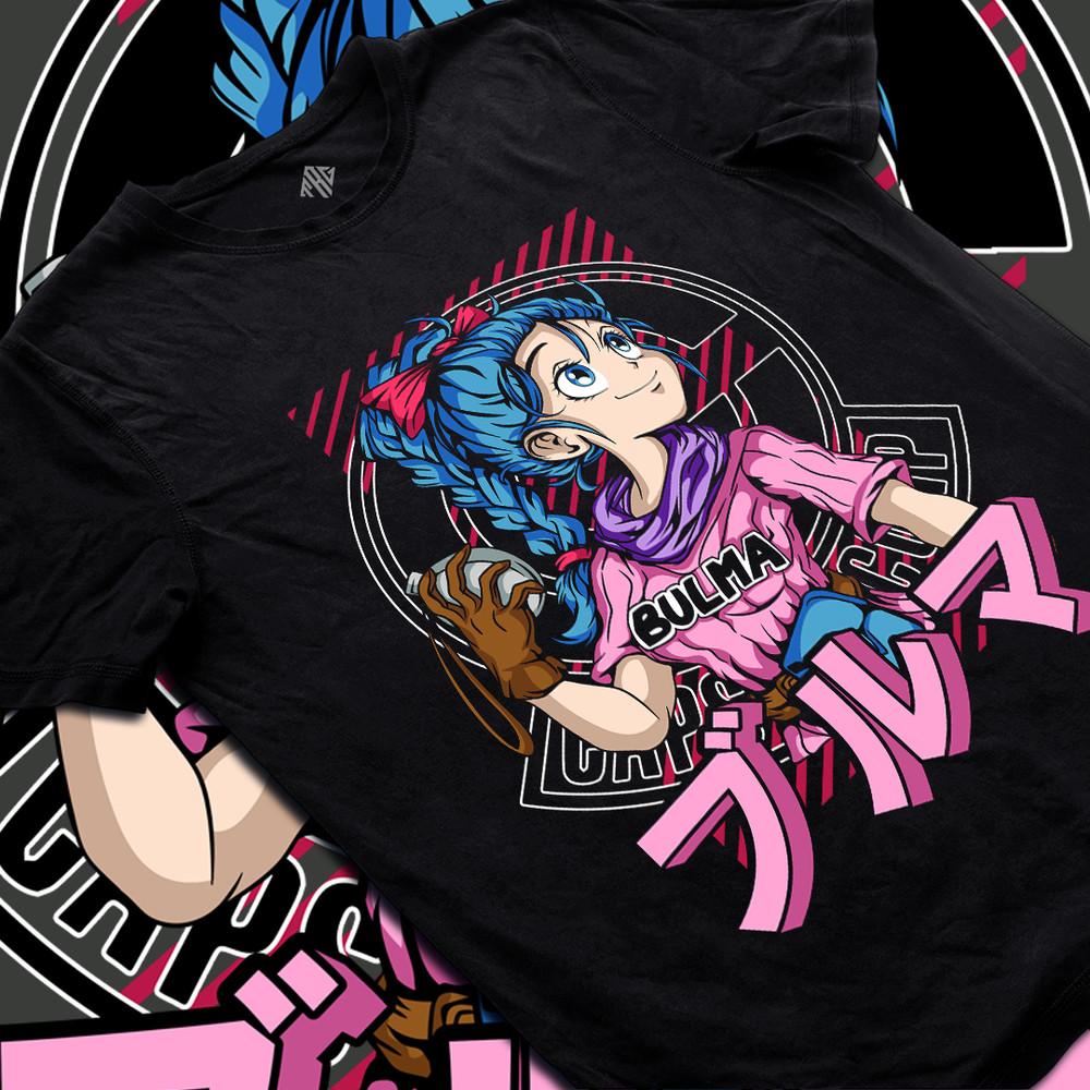 

Anime Inspired Waifu Girl Manga Style Graphic T-Shirt 2XL