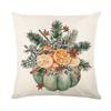 Pillow Cover Autumn Plant Print Linen Pillow Cover Living Room Sofa Cushion Cover Home Decoration