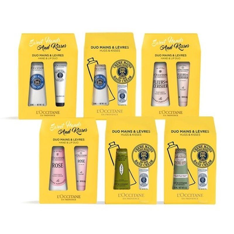 LOCCITANE Hand Cream & Lip Balm Duo (Choose 1) Selection - Rose Hand Cream. Lip Balm Duo