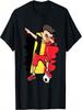 Dabbing Soccer Boy - Belgium Jersey Belgian Football Fans T-Shirt(1)