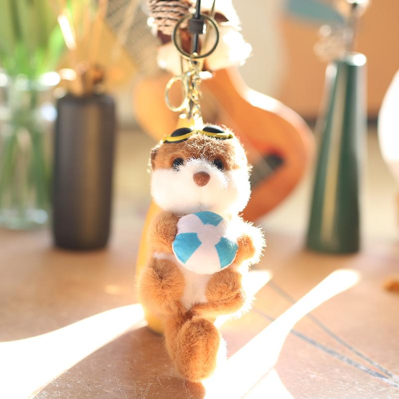 Cute Cute Little Sea Dog Pendant Plush Toy Doll Sea Otter Bag Hanging Keychain Rag Doll Doll
