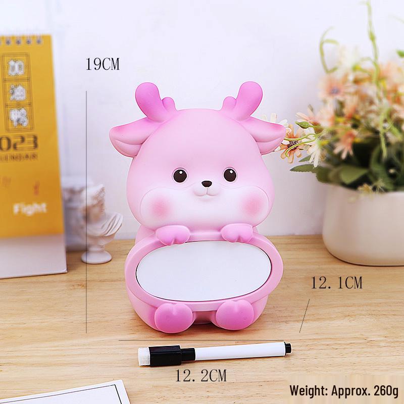 Korean Cute Pig Children's Money Box | Internet Celebrity Cartoon Drop-Proof Silicone Piggy Bank Ornament