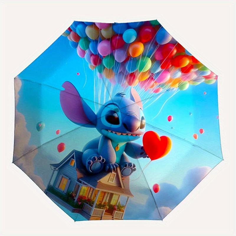 

1pc Stitch Automatic Open/close, All-Season Portable Folding Umbrella, Perfect Gift for Friends yy250807007
