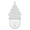 Christmas Tree Shape Plug-In Night Light Acrylic Colorful Bedroom Atmosphere Lamp, EU Plug