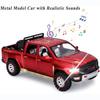 1/32 Toy Trucks for Boys RAM TRX 1500 Diecast Metal Pickup Truck Toys Pull Back Model Cars with Light and Sound for Kids Aged 3-7