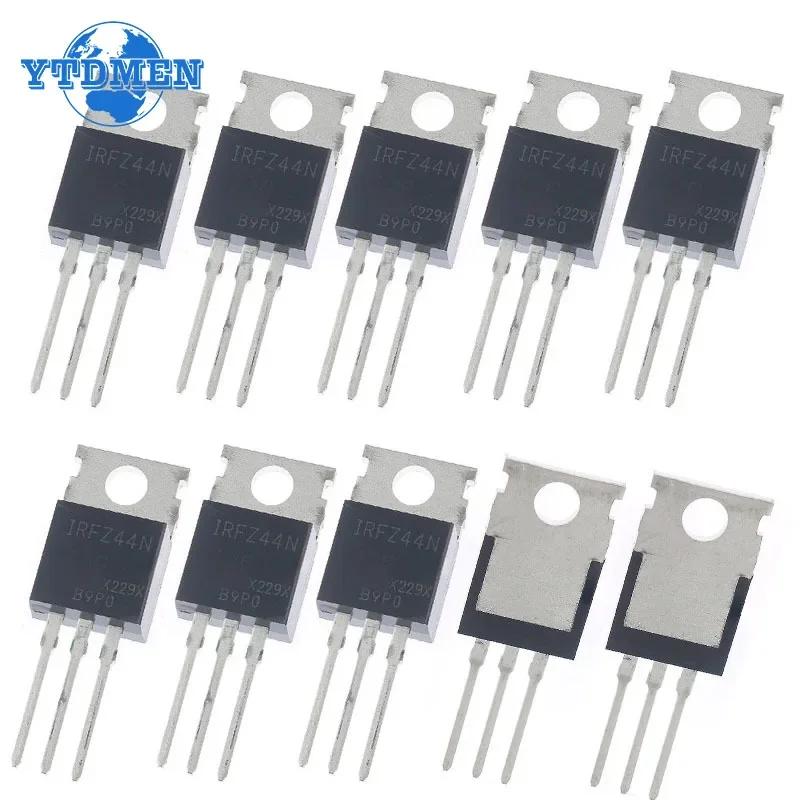 5PCS IRFZ44N Mosfet IRFZ44 N-Channel Power MOSFET Transistor 49A 55V  3-Pin TO-220 Transistors Kit