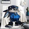 1PC Bugs Bunny Print Flannel Blanket, High quality Comfortable for All Seasons, Home Decor, Warmth and Comfort, Perfect for Christmas Gifts