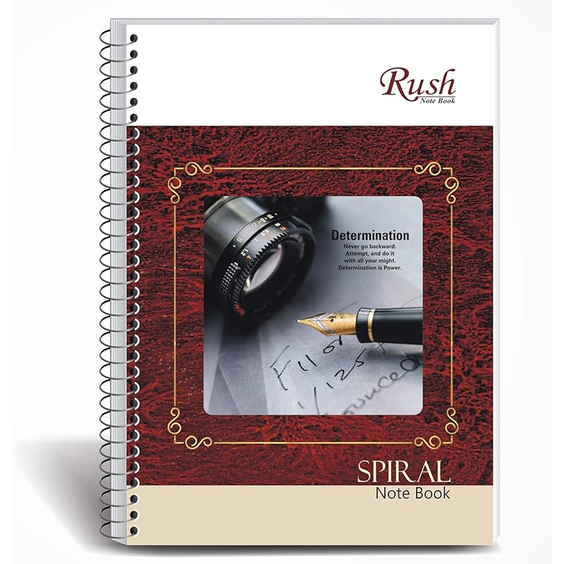 Rush Premium A4 Size 500 Pages Spiral Notebook Ruled 4 белый