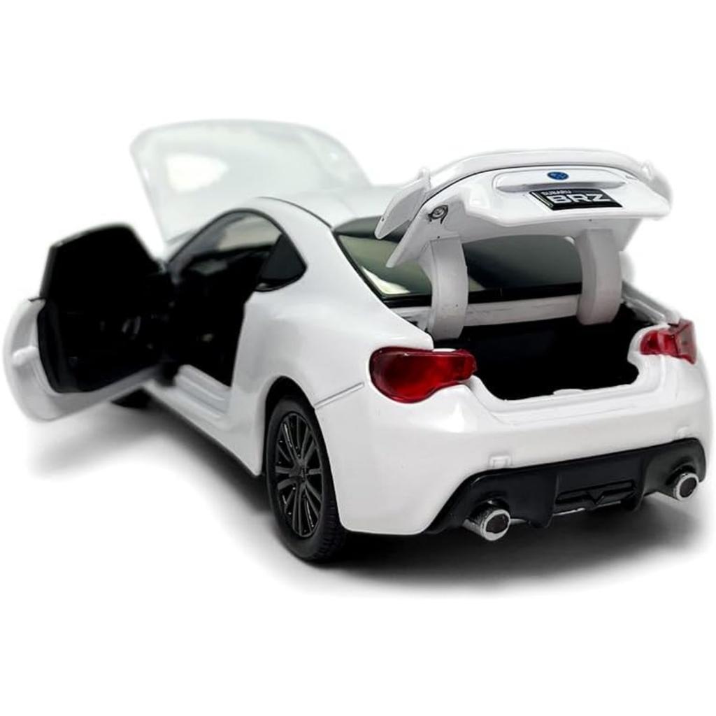 1/32 Scale Subaru 2017 BRZ Model Car Diecast Toy Cars Metal Children's Die-cast Vehicles,Doors Open,with Light,Toys for Kids Gifts Collection Display