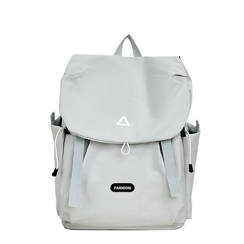 

New high-value large-capacity backpack Japanese ins fresh and sweet contrasting color girl junior high school backpack . серый