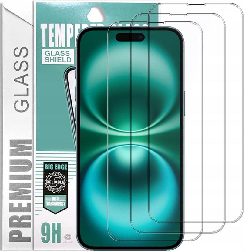 3x PremiumGlass 9H Tempered Glass for iPhone 16 Plus
