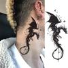 1 Sheet Scary Skull Grim Reaper Temporary Tattoos For Men Women Hand Arm Forearm, Realistic Fake Tattoo Sticker Halloween Tatoos