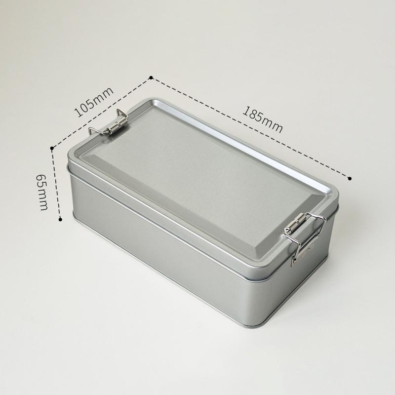 Rechteckige Keksdosen aus Weißblech mit Deckel, staubdicht, für Zuhause, Küche, Schreibtisch, Aufbewahrungsdose für Süßigkeiten, Kaffee, Tee, Schmuck, Schokolade