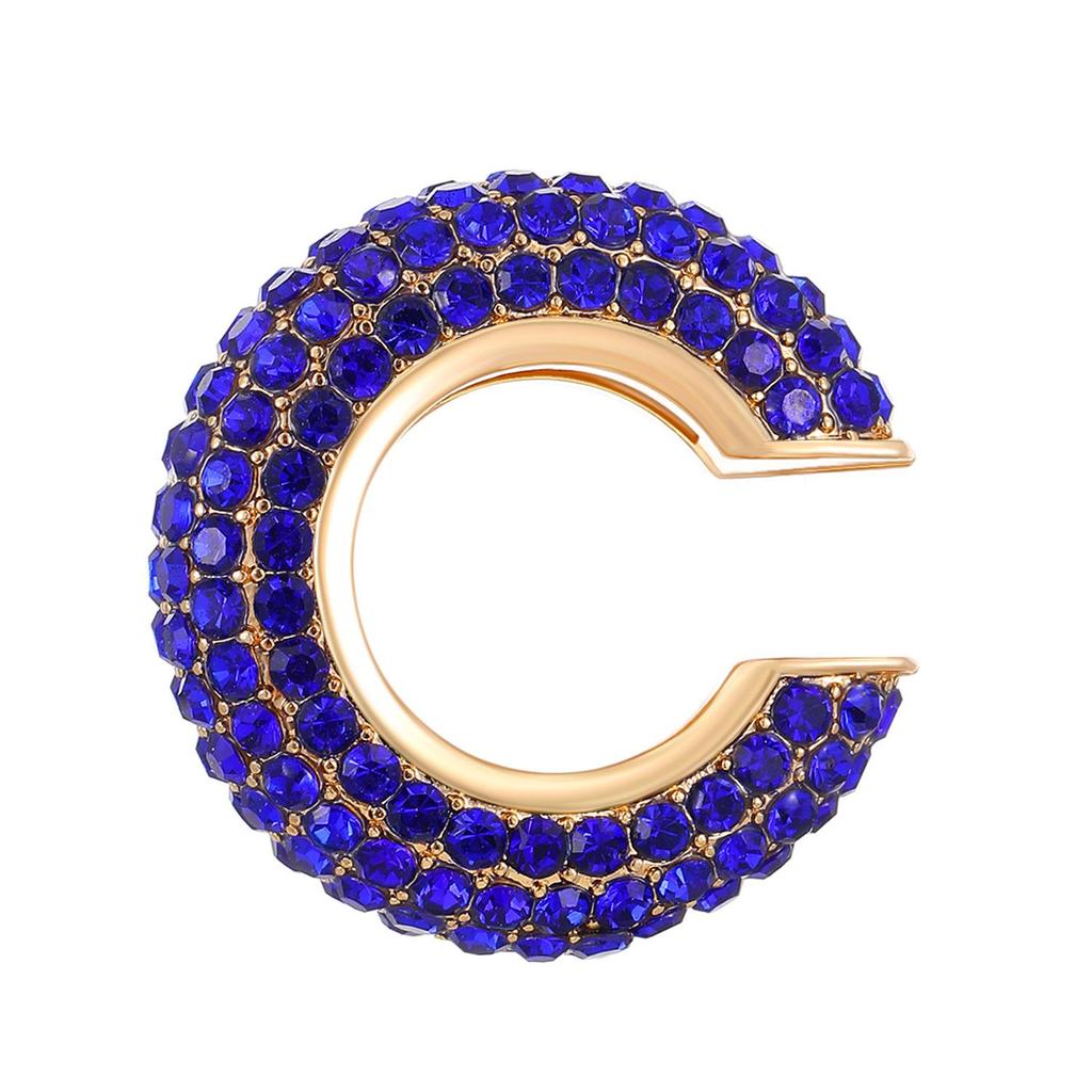 European & American Popular C-shaped Rhinestone Ear Cuff Earrings, No Piercing Needed for Women