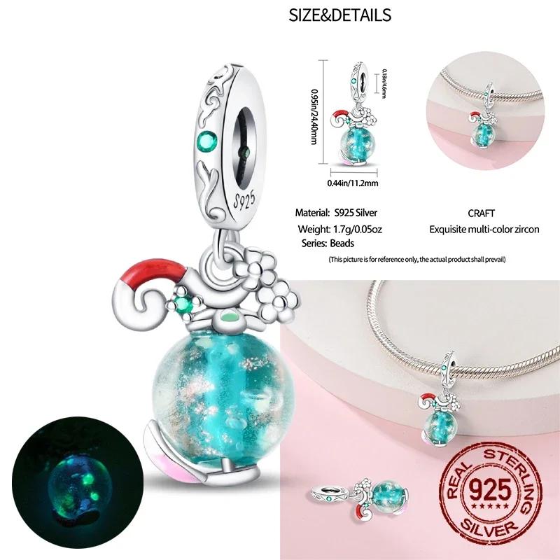 Copper Luminous Astronaut Planet Spaceship Elf Deer Charms Beads Fit Diy Original Bracelets Necklace Jewelry