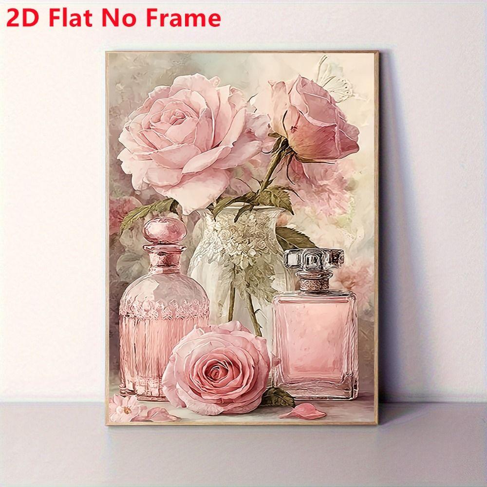 Vintage Metal Flower Wall Art Poster, 20x30cm Decorative Home Garden Sign