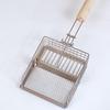 Large Metal Cat Litter Scoop with Fine Holes for Tofu and Ore Sand - Two-in-One Push and Pull Design