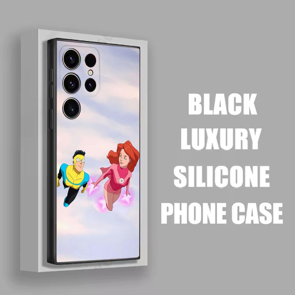 I-Invincible Phone Case For Samsung S25,S24,S21,S22,S23,S30,Ultra,S20,Plus,Fe,Lite,Note,10 Black Soft Shell