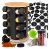 Romero Rotating Spice Rack 16 Jars + 72 Stickers