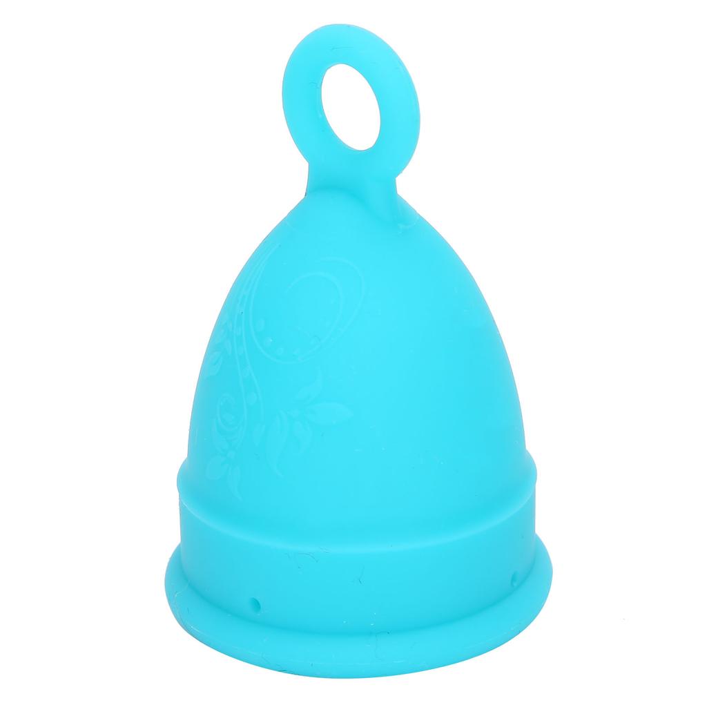 Silikonový menstruační kalíšek pro ženy Měkký Elastický Opakovaně použitelný Menstruační kalíšek Nástroj pro péči o ženské těloModrý S