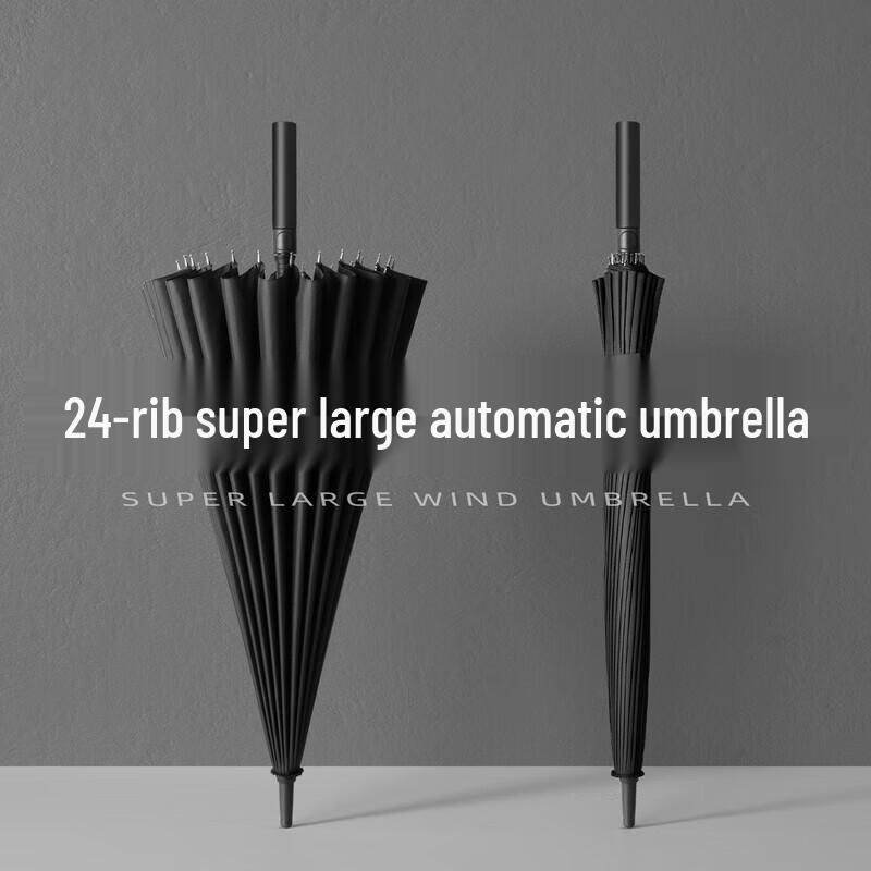 Автоматический трехполюсный ветрозащитный зонт с 24 ребрами
