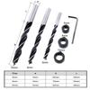 Doweling Jig 6/8/10mm Self centering Drill Guide 67mm Wood Panel Puncher Positioning Vertical Pocket Hole Jig for Woodworking