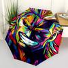 1 Stück Bunter Pop-Art-Charakter Outdoor-Regenschirm - Automatisches Öffnen/Schließen, Tragbares Dreifach faltbares Design, 8-Rippen-Eisenrahmen, Ideales Geschenk für Fans, Tra