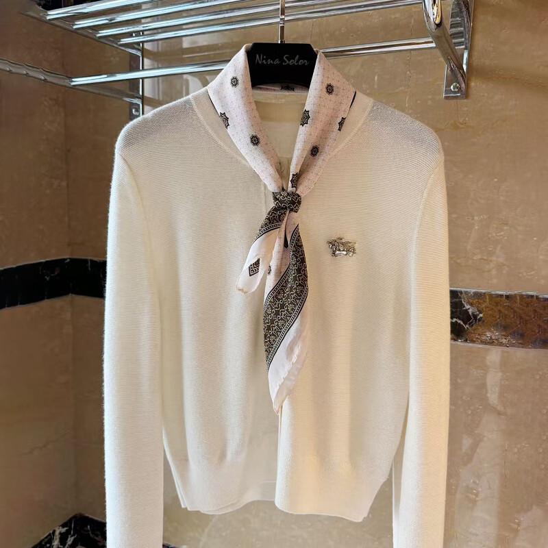 NINA SOLOR Vintage Floral Silk Scarf