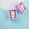 2Pcs Tragbare Baby Puppe Krippe Verblassen-beständig Mode Micro Landschaft Miniatur Bett