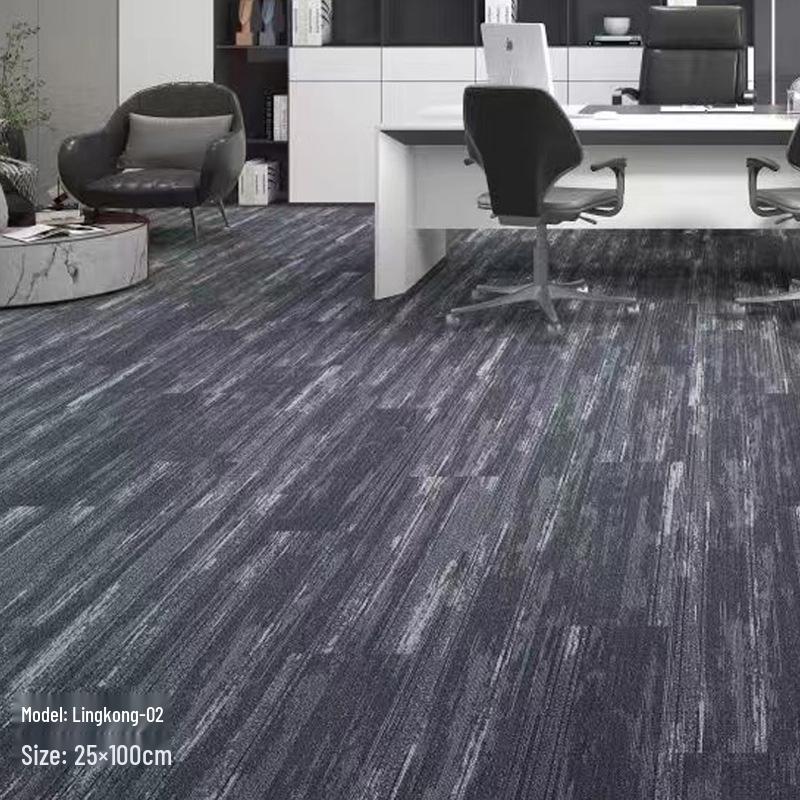 Commercial Interlocking Carpet Squares - Soundproof Full Coverage for Offices, Living Rooms, Bedrooms, and Billiard Rooms. 50x50CM Asphalt Backing