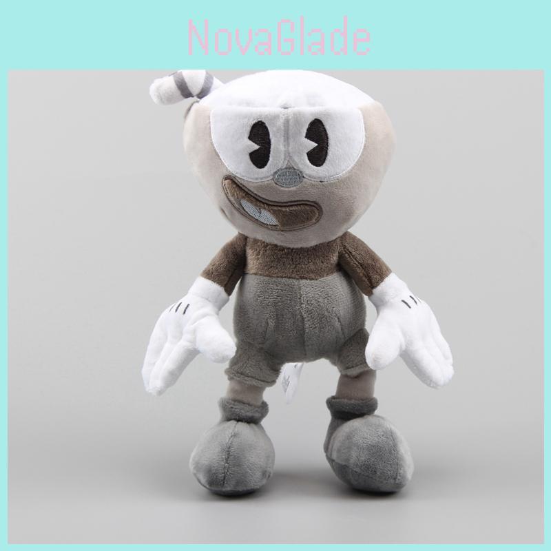 Charming Cuphead Plush Toys Cuphead Puphead And Bw Soft Stuffed Doll For Kids Gifts 25 Cm
