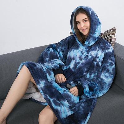Women's Winter Warm Home Hoodie New Pajamas Nightgowns with Pocket for Female Solid Color Fleece Homewear Soft Housecoat Plus Size
