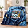 Coventry City Football Printed Flannel Blanket Warm Comfort Bed Throw For Indoor Home Decoration