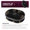 New High Flow Chrome 12"x2" Oval Air Cleaner Filter Assembly 5-1/8" Carb Neck W/ Flow-Thru Lid for GMC Chevy Ford Chryler Dodge