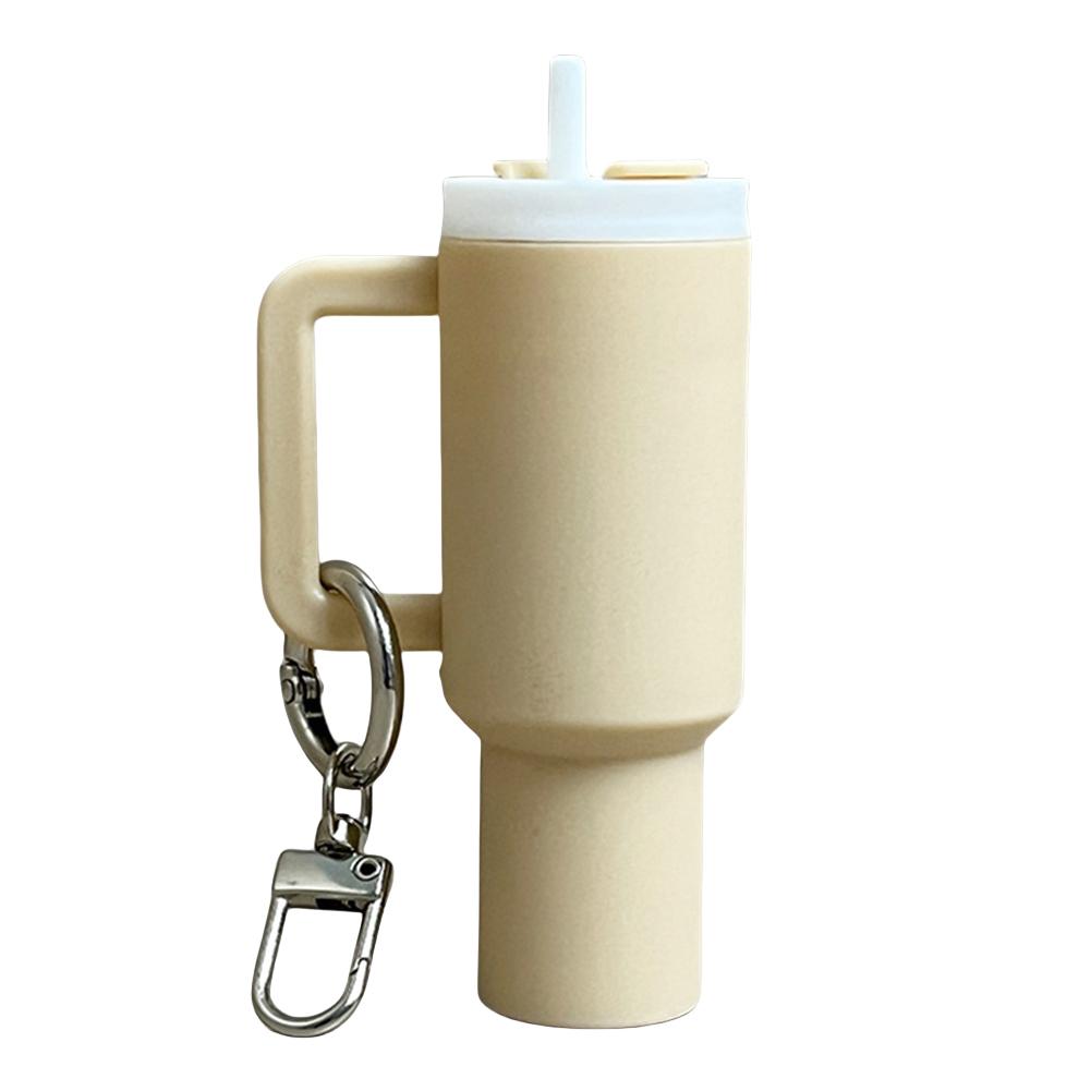 Portachiavi Mini Tazza Portachiavi Carino Bicchiere Portachiavi Portabalsamo Labbra Portachiavi Mini Ciondolo Portachiavi per Accessori Borraccia Stanley