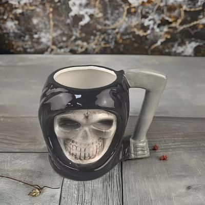 Halloween Skull Skull Cup Atmosphere Decoration Personality Ceramic Cup Mug Mug Horror Water Cup Coffee Cup